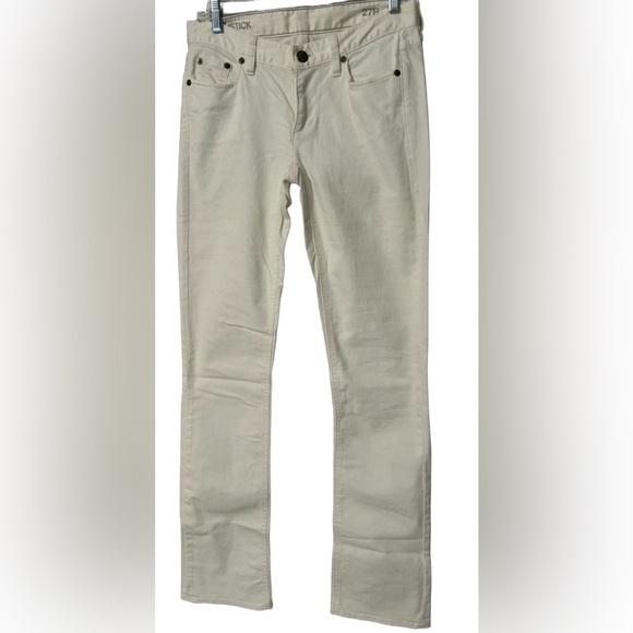 J. Crew Matchstick White Jeans Size 27R - Picture 8 of 9